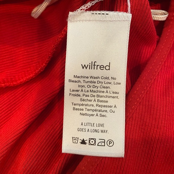 Aritzia Wilfred Halter Red Bodysuit - Picture 4 of 6